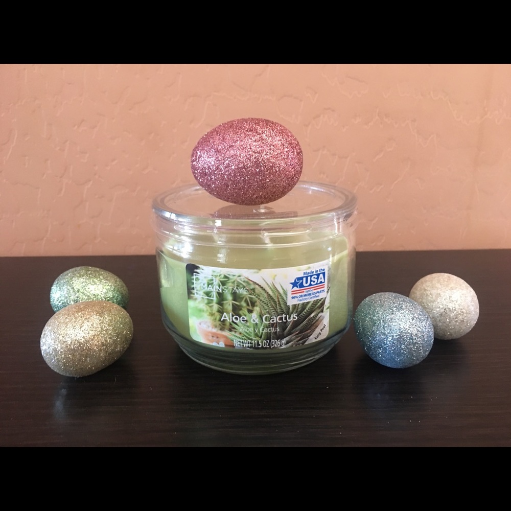 Mainstays Aloe and Cactus 3-wick candle
